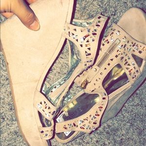 Cream colored  wedges